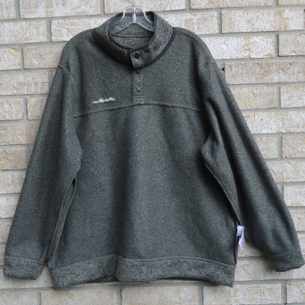 NWOT. SIZE XXL. Eddie Bauer Radiator fleece snap mock pullover. - Picture 4 of 16